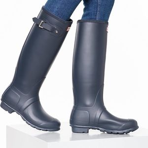 HUNTER WATERPROOF TALL RAIN BOOTS SIZE 6 (EU 37)